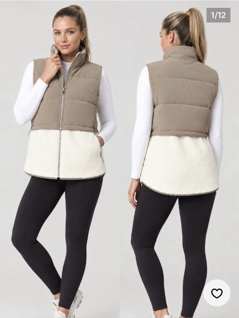 SPANX Two-In-One Velour Fleece Vest